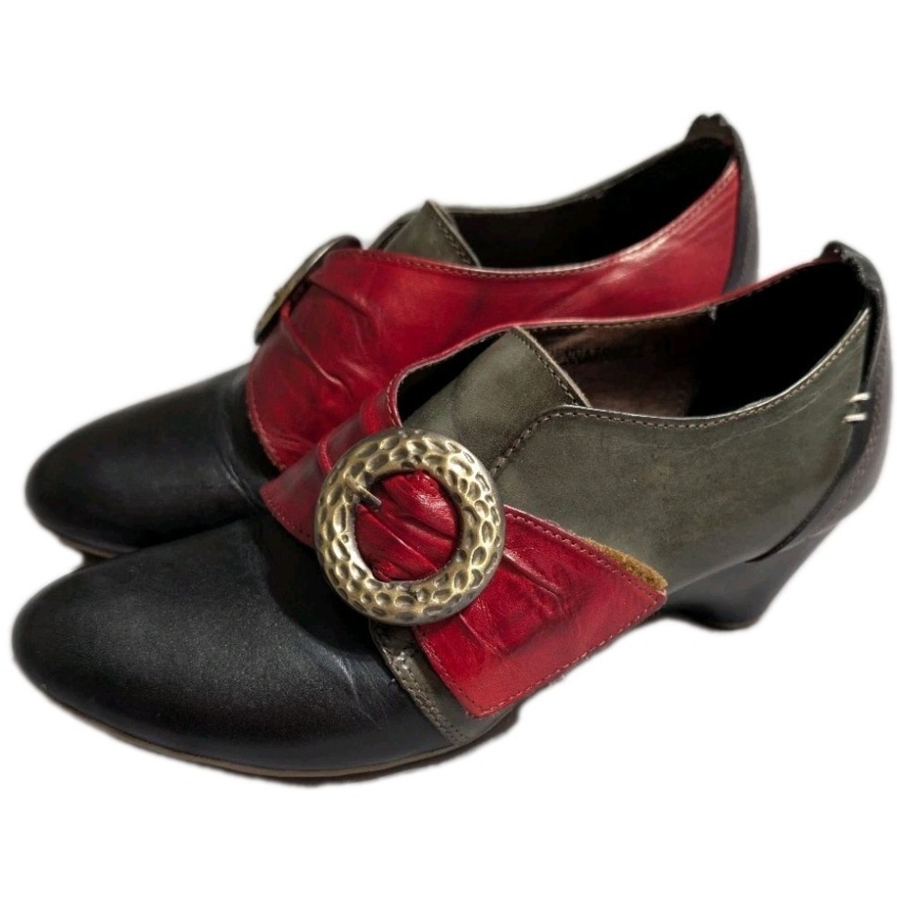 L'Artiste Spring Step‎ Renaissance Leather Shoes Womens EU 41 Mary Jane Heels
